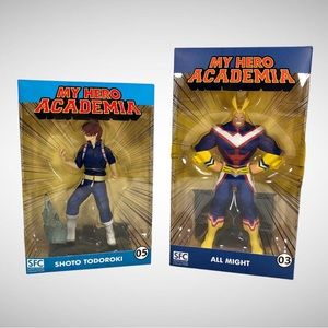 Anime My Hero Academia All Might #03 & Shoto Todoroki #05 Figures Lot of 2!
